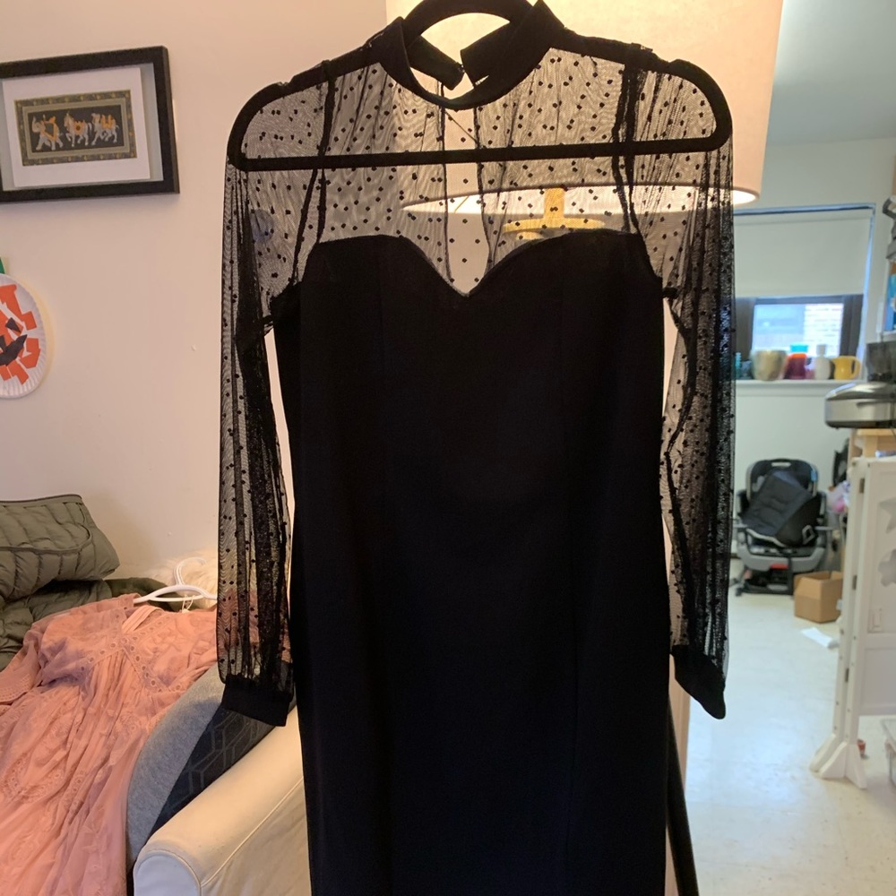Maternity midi length black dress ASOS NWOT